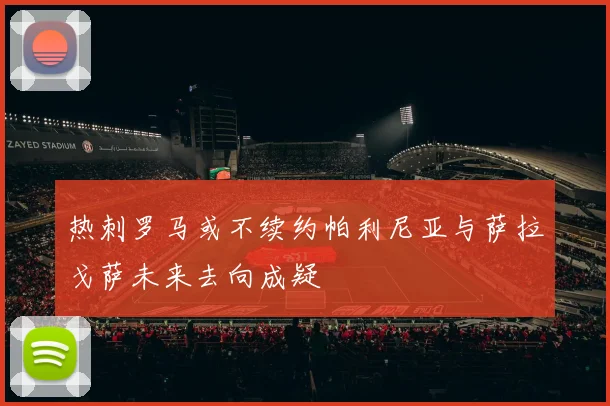 热刺罗马或不续约帕利尼亚与萨拉戈萨未来去向成疑
